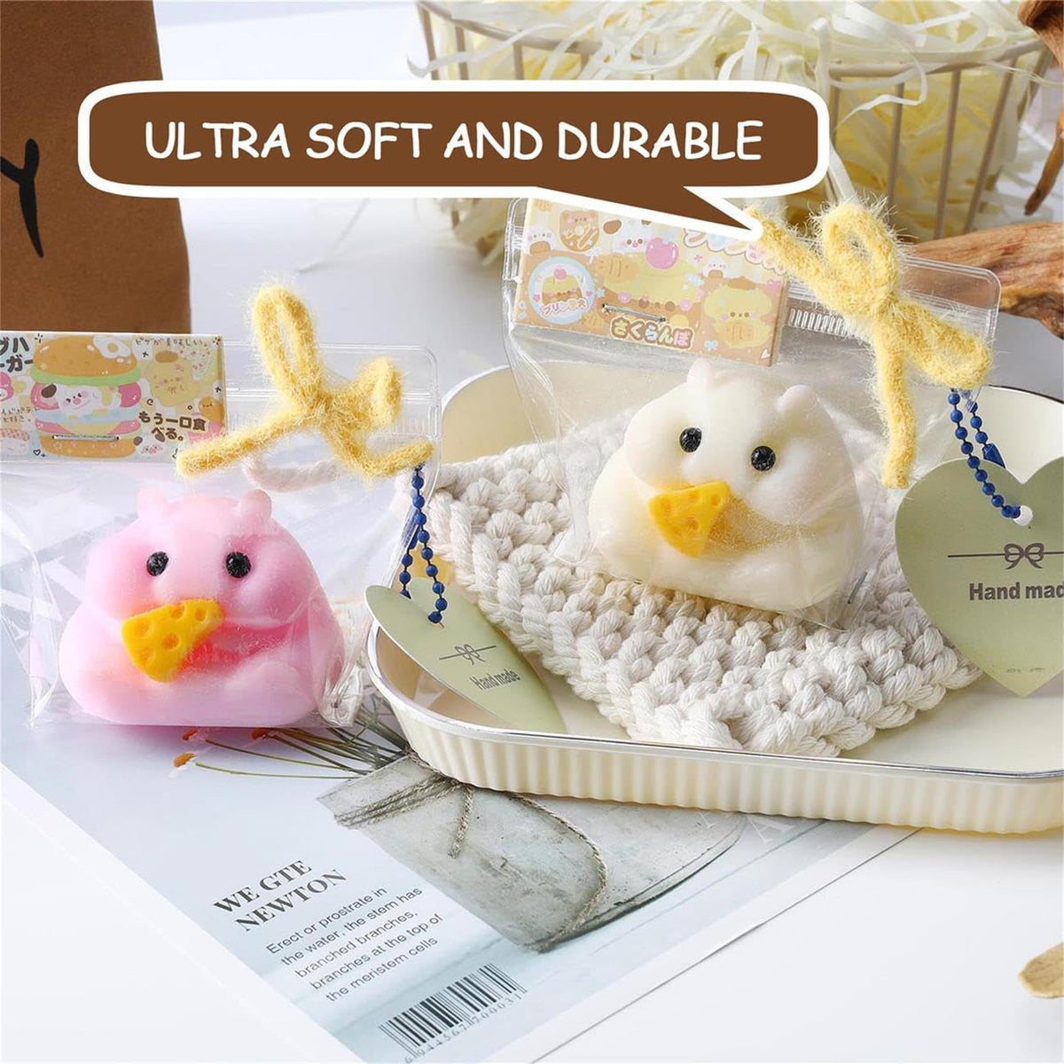 2 Pcs Taba Hamster Squishy - Soft Silicone Toys - photo 4