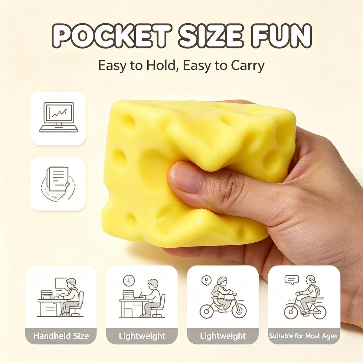 Cheese Squishy Slow Rising Dumpling Squishy Squishies Squeeze Toys