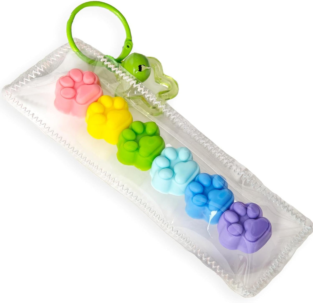 Rainbow Cat Paw Taba Squishy - Mini Bag Charm - photo 1