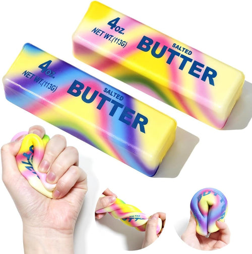 2 Pcs Butter Squishy Sticks - Pocket Fidget Toys - photo 1