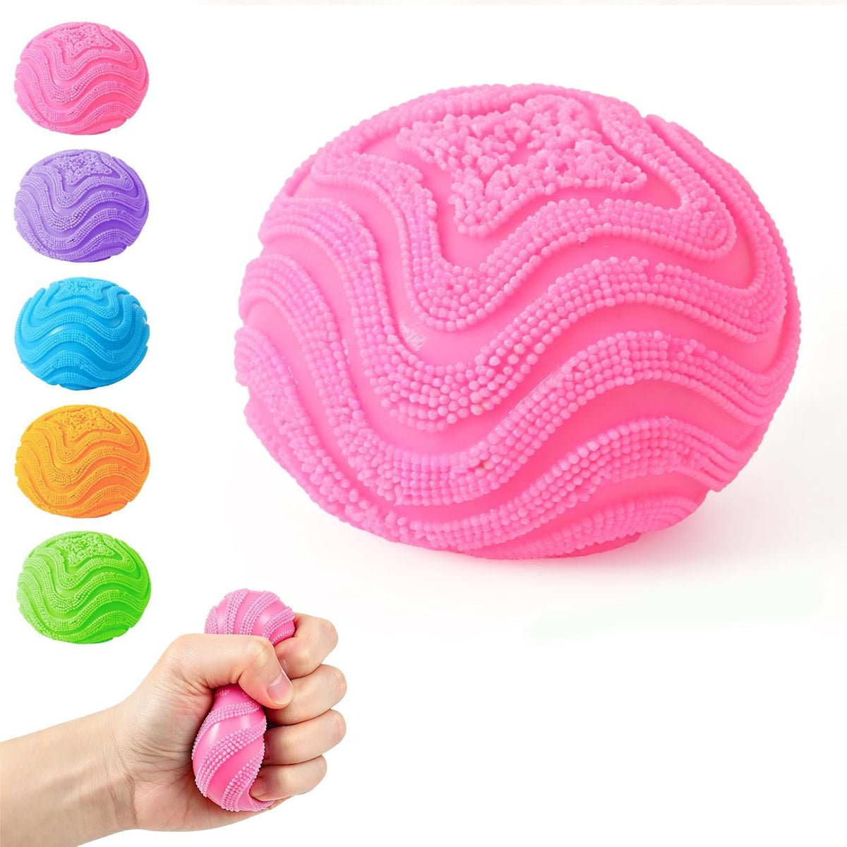 Fuzz Ball Squishy - Soft Stress Ball Fidget Toy - photo 1