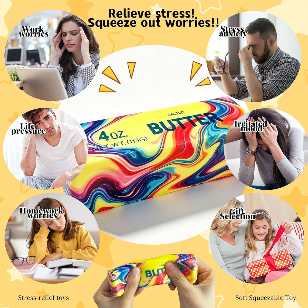 Butter Squishy Slow Rising Stick - Stress Relief Toy - photo 7