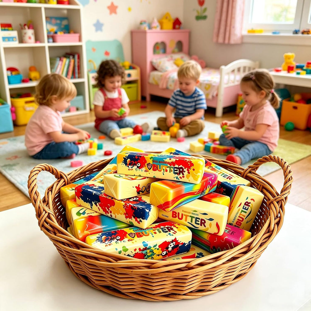 Butter Squishy, Squeeze Toys, Squishy Butter, Realistic Butter Stick Soft Squeeze Toys (Butter-3Pcs)