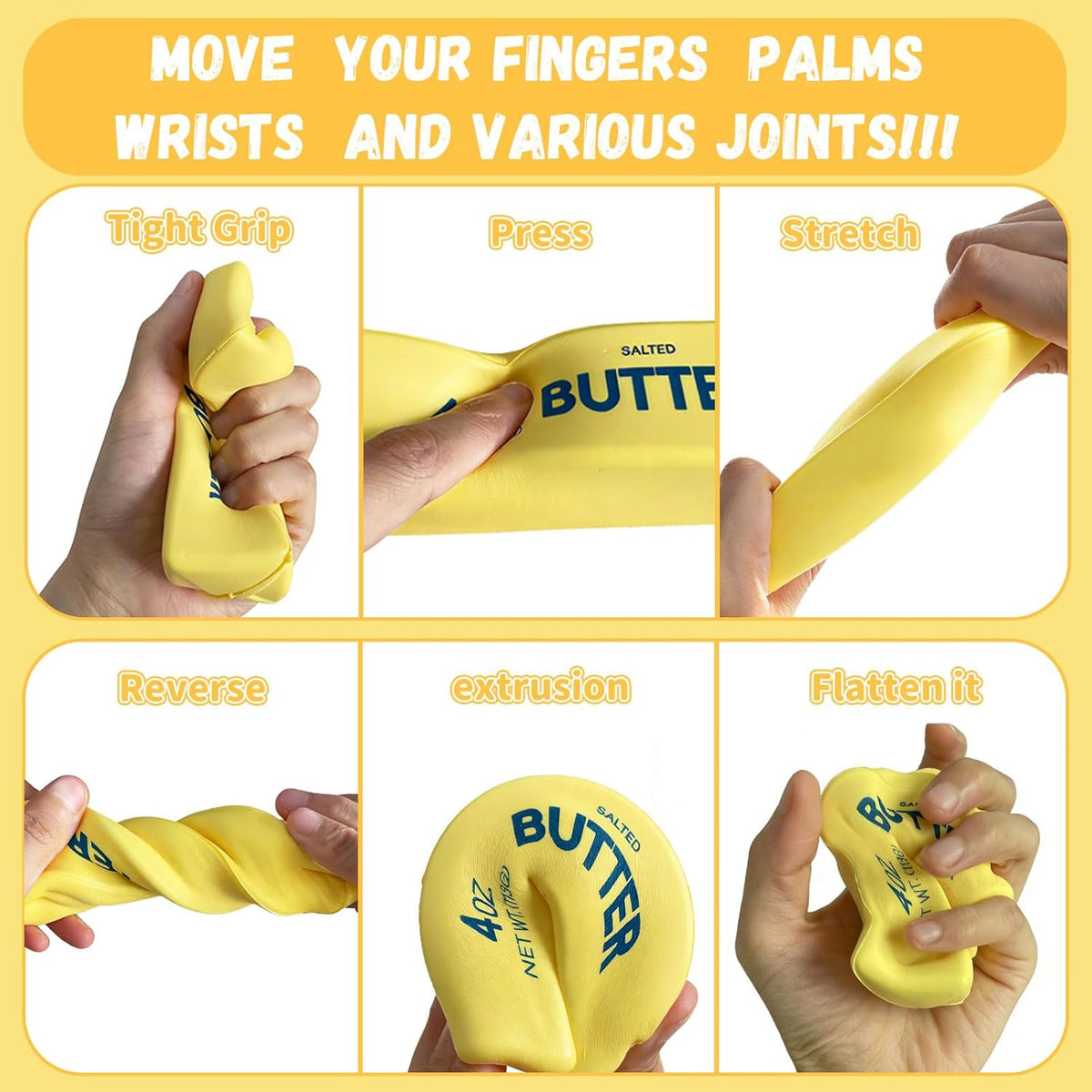 2-Pack Butter Squishy Sticks - Slow Rising Fidget Toy - photo 4