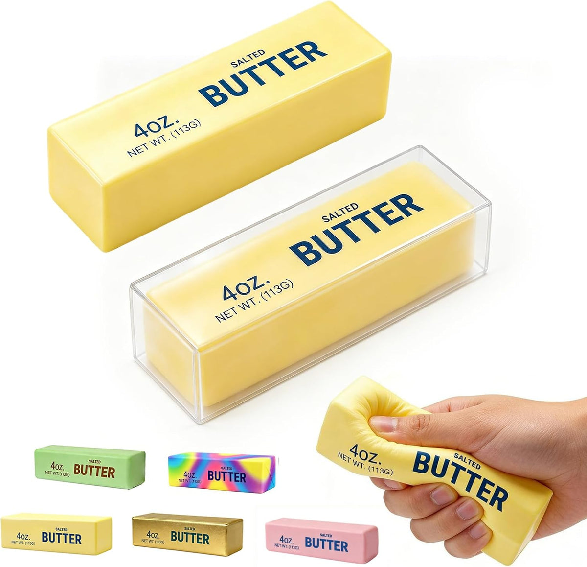 Scented Butter Squishy Fidget Toy - Yellow - photo 1