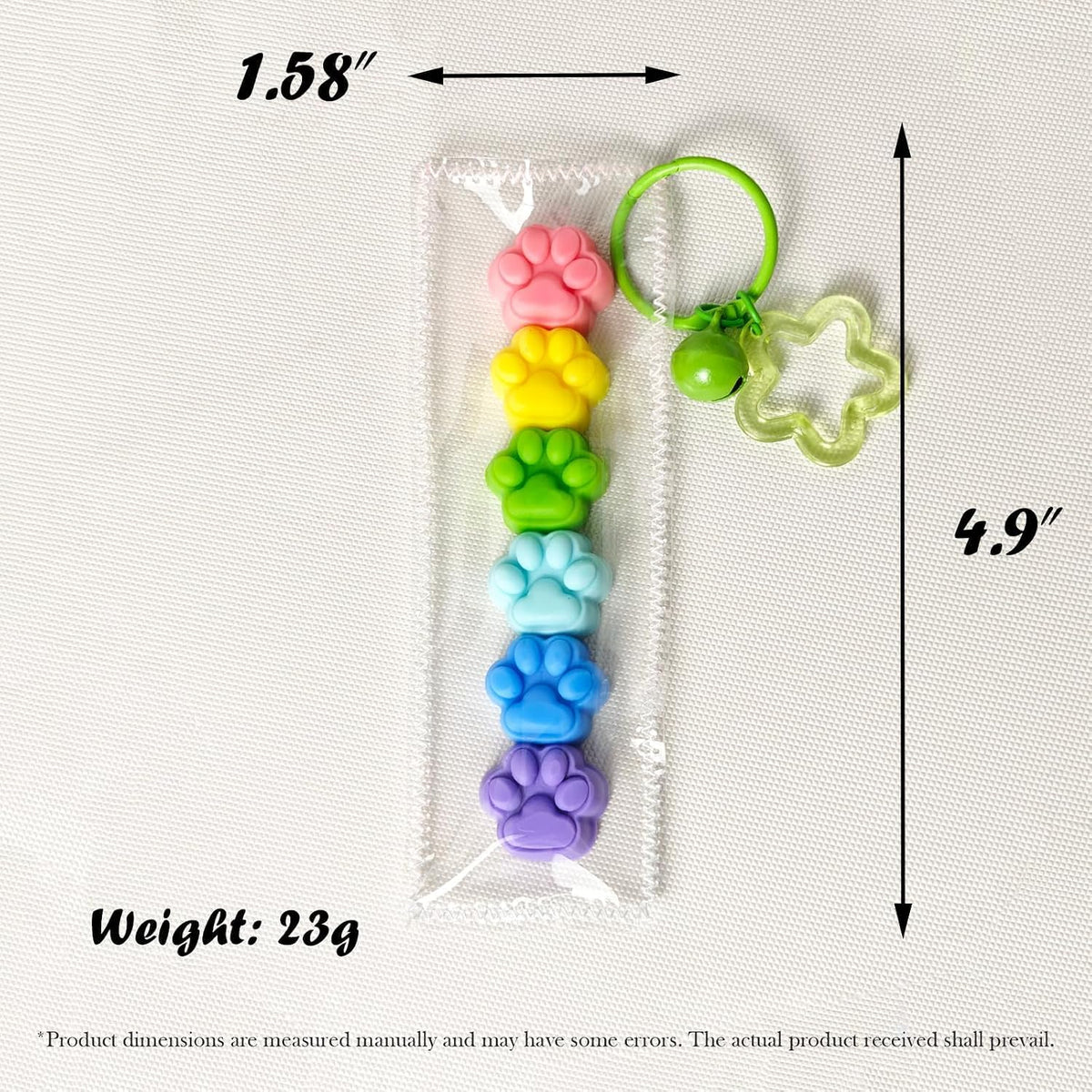 Rainbow Cat Paw Taba Squishy - Mini Bag Charm - photo 2