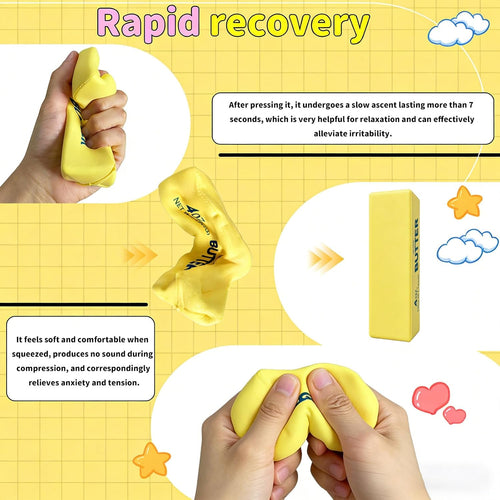 2-Pack Butter Squishy Sticks - Slow Rising Fidget Toy - photo 2