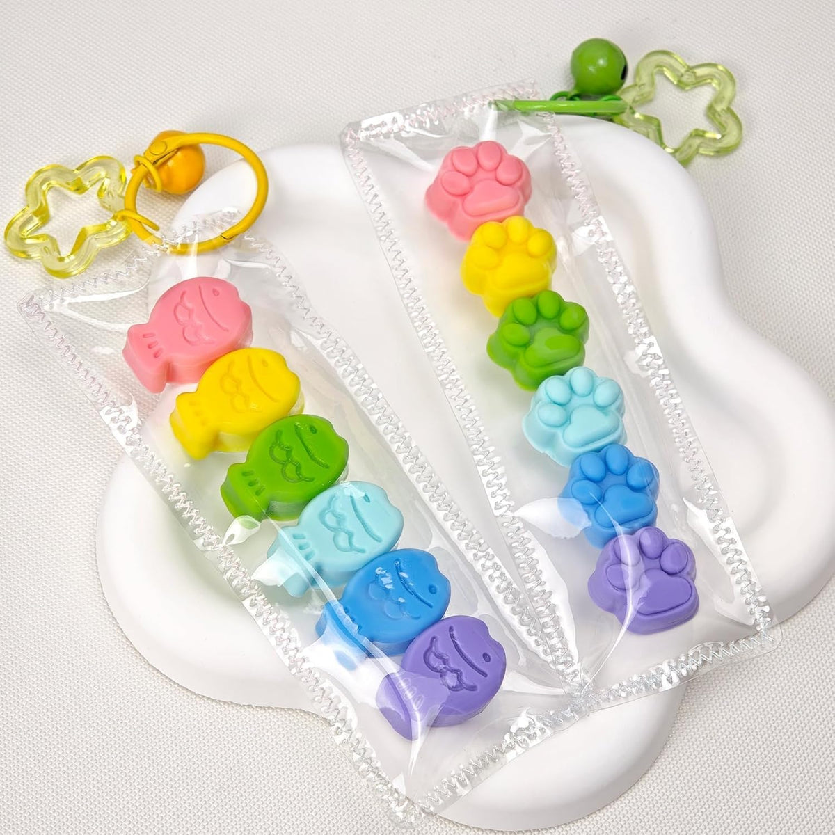 Rainbow Cat Paw Taba Squishy - Mini Bag Charm - photo 6