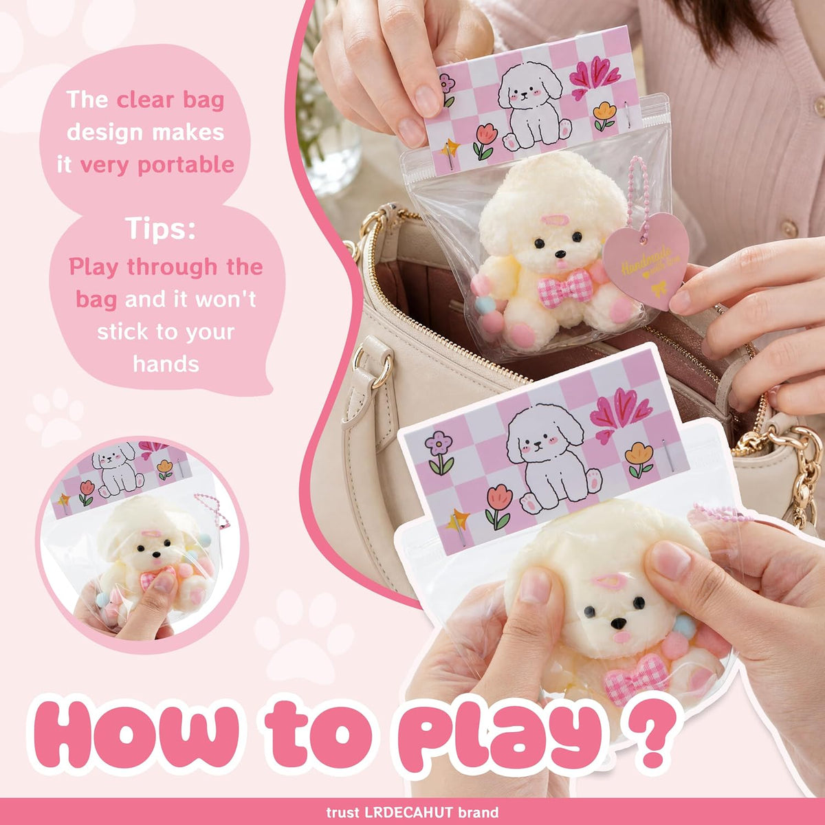 Taba Dog Squishy - Handmade Slow Rising Fidget Toy - photo 4