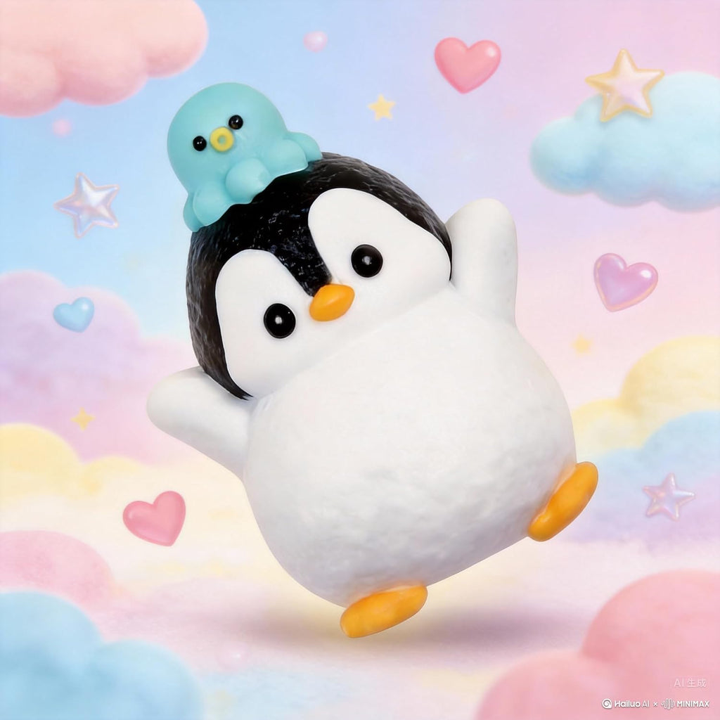 Silicone Taba Squishy Stress Ball Penguin