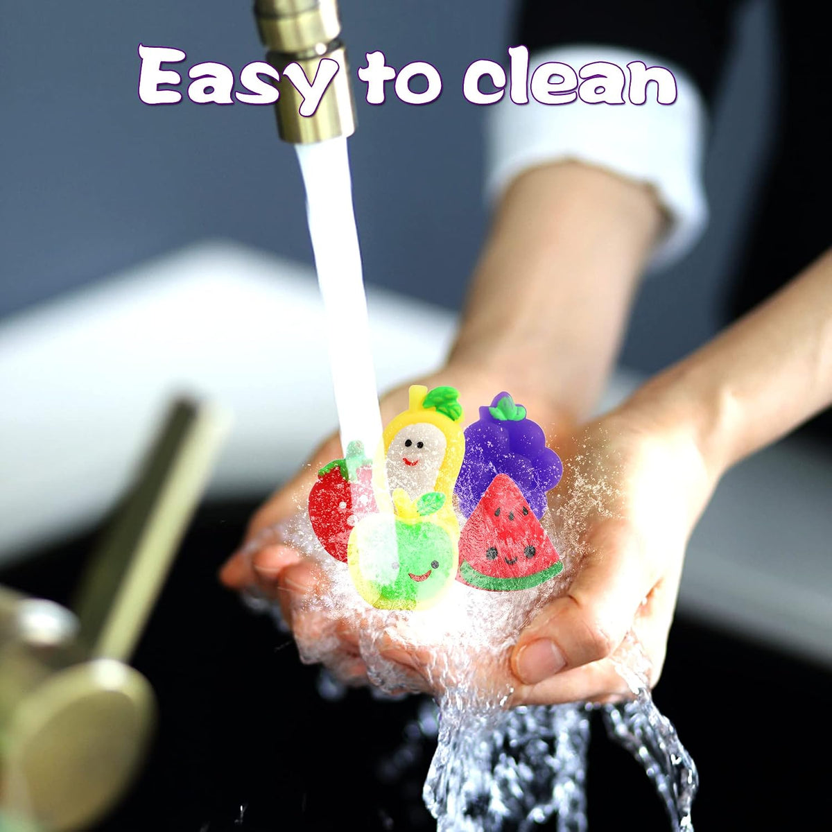24 Pcs Fruit Mochi Squishy Toys - Stress Relief - photo 5