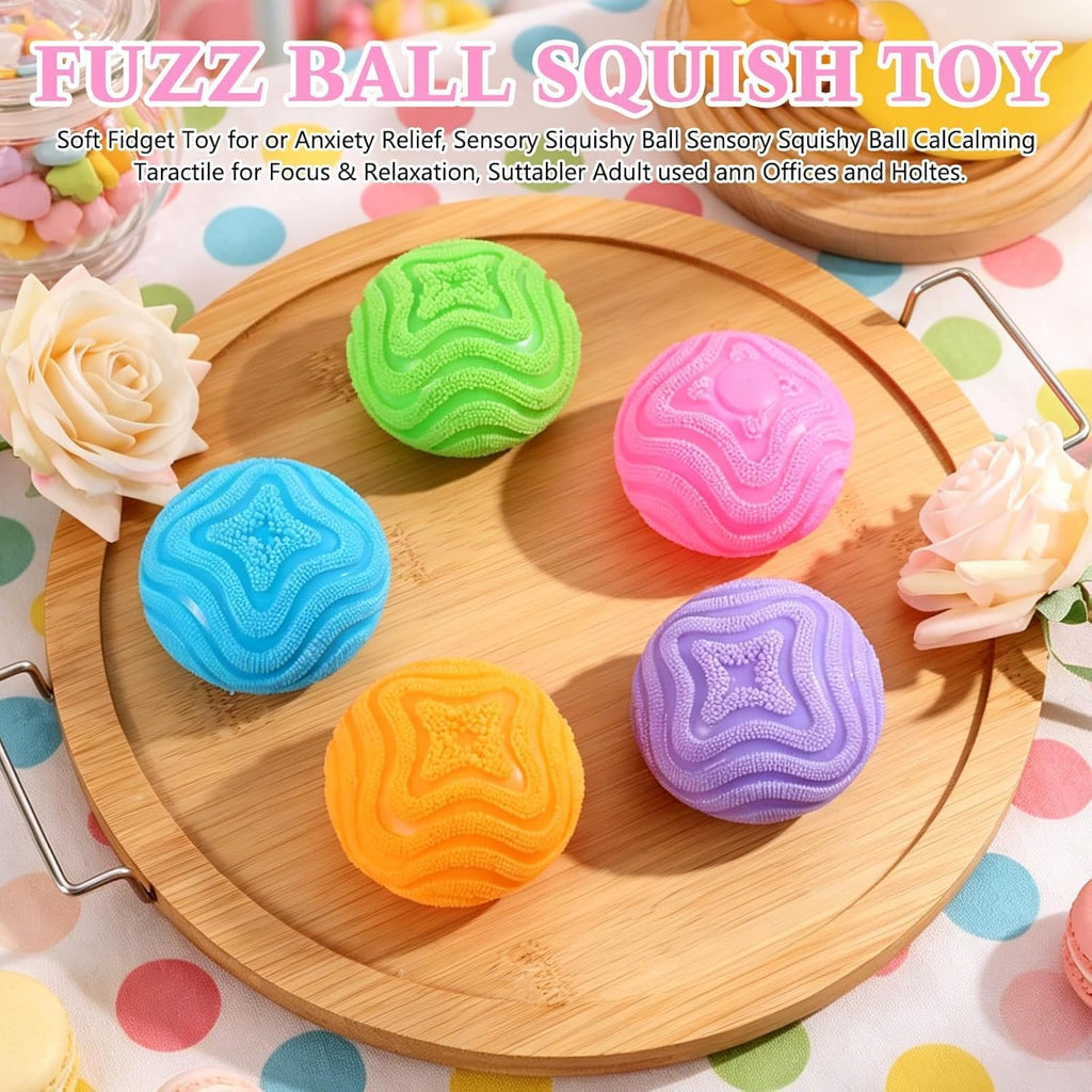 Fuzz Ball Squishy - Soft Stress Ball Fidget Toy - photo 6