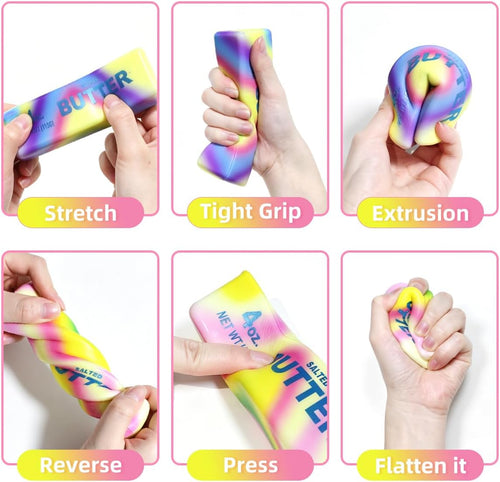 2 Pcs Butter Squishy Sticks - Pocket Fidget Toys - photo 2