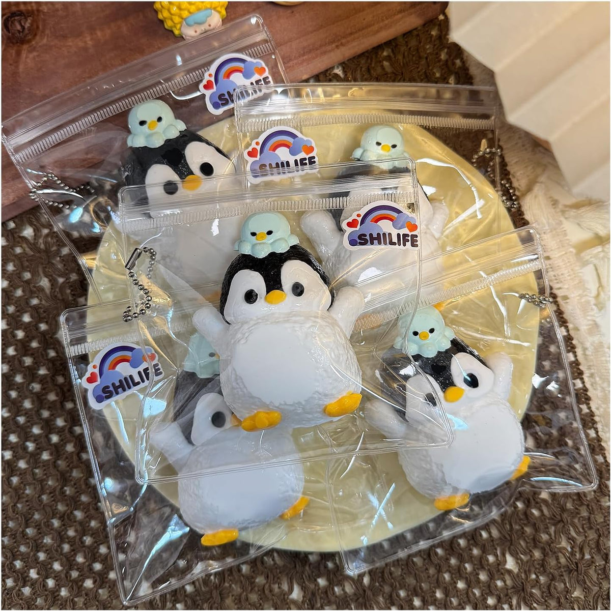 Silicone Taba Squishy Stress Ball Penguin