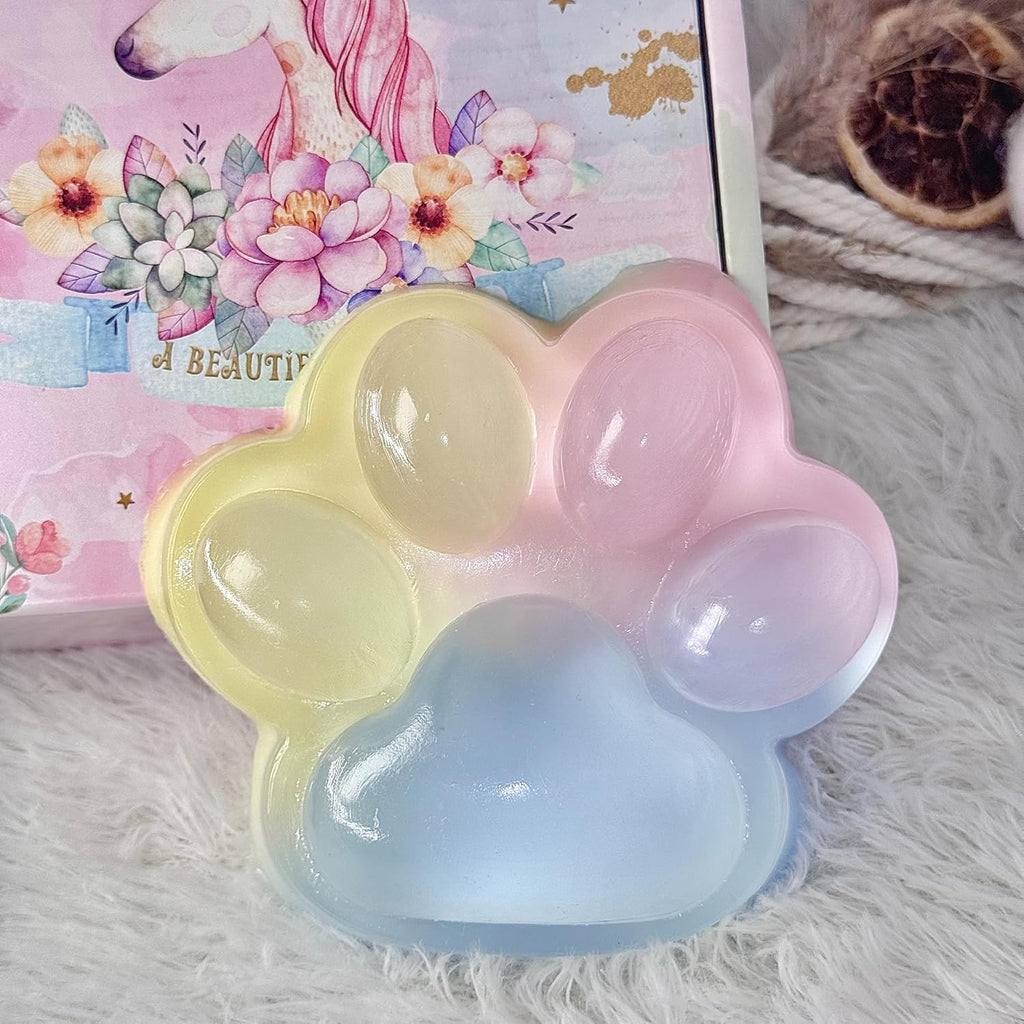 Big Cat Paw Taba Squishy 5" - Tri-Color Fidget Toy - photo 3