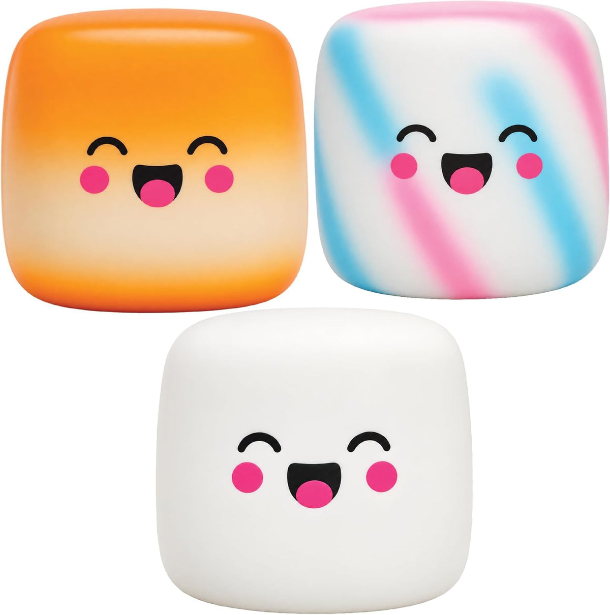 Squeeze Please 3 Pack Scented Marshmallow Stress Relief Fidget Squishy Toy