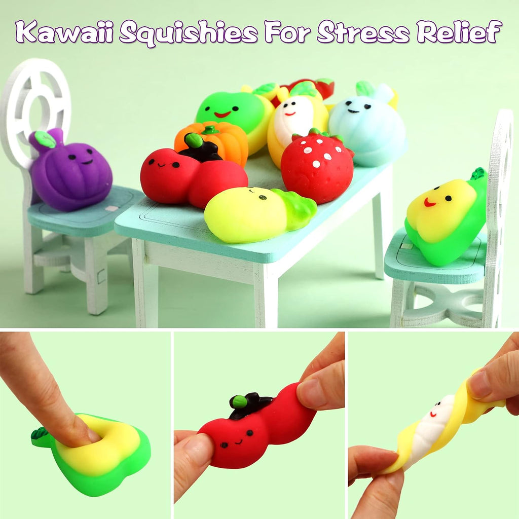 24 Pcs Fruit Mochi Squishy Toys - Stress Relief - photo 4