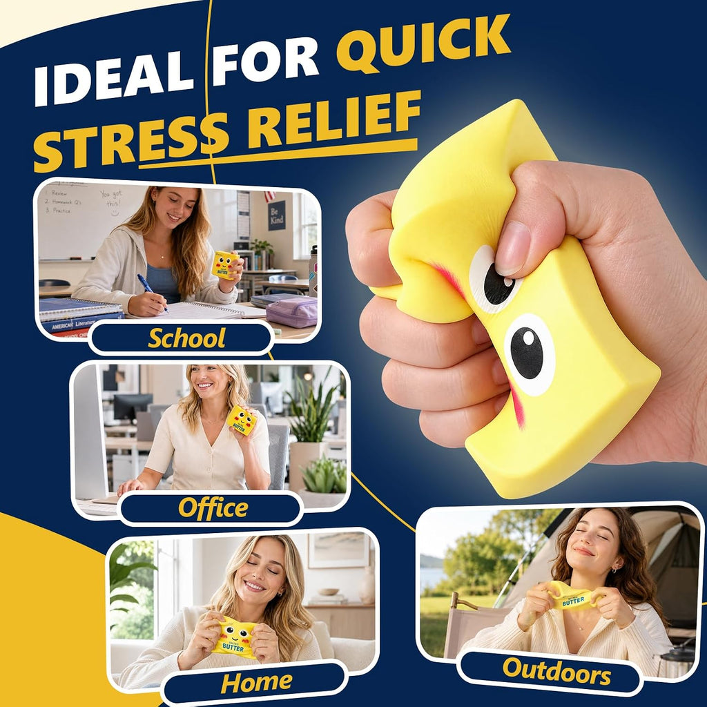 Butter Squishy, Slow Rebound Squeeze Stress Relief Toy