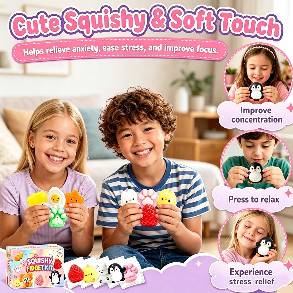 24 Pcs Taba Squishy Fun Box Kit - Mini Squishies - photo 4