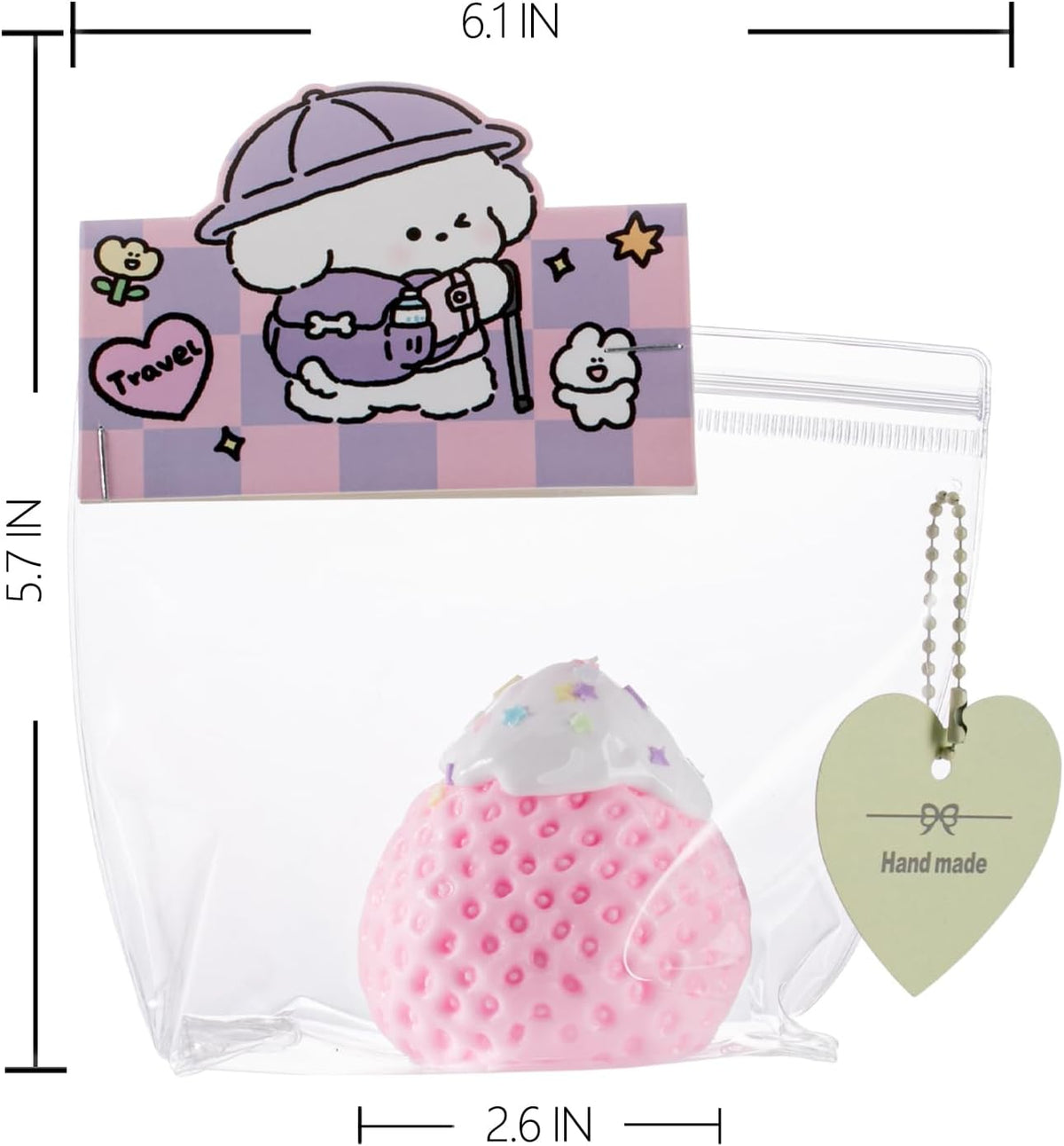 Handmade Silicone Big Taba Strawberry Squishy - photo 2