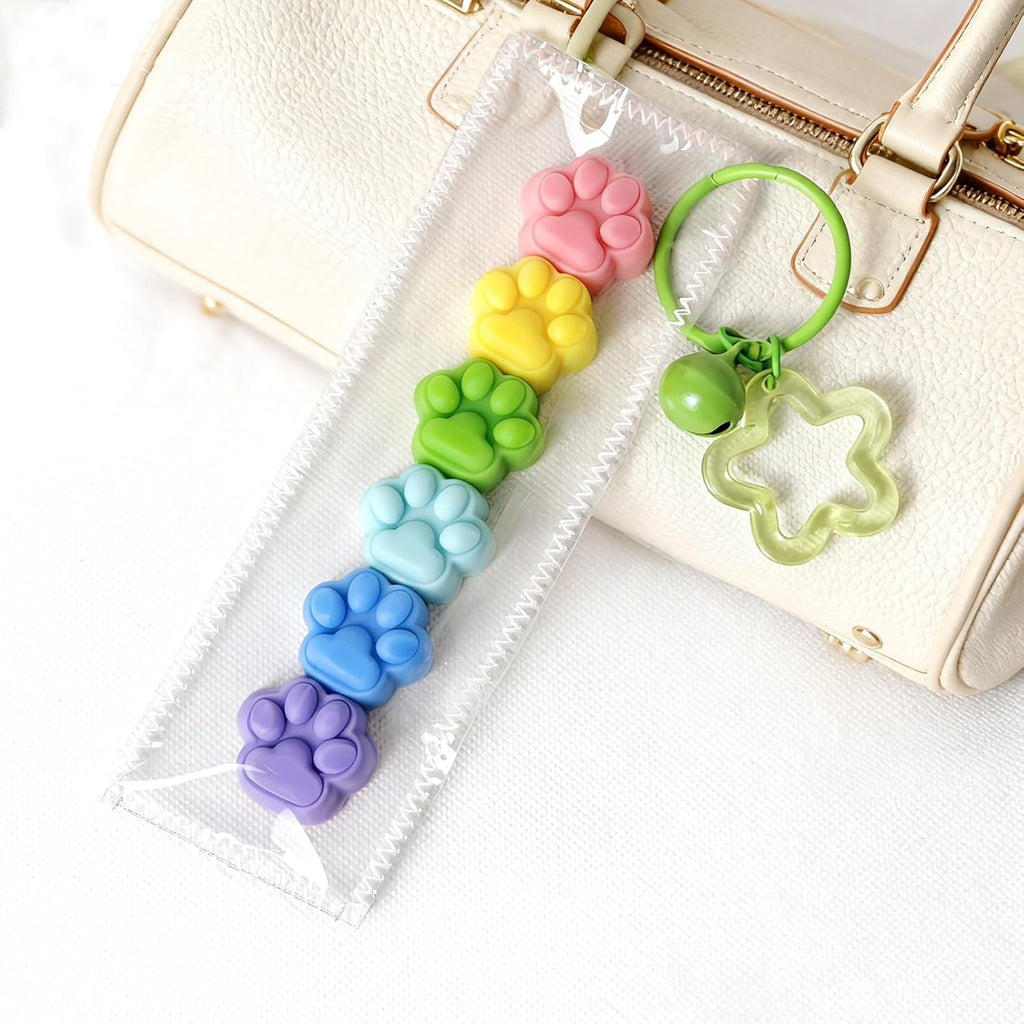 Rainbow Cat Paw Taba Squishy - Mini Bag Charm - photo 5