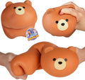 ORB Easy Sqweezy Snugglies Jumbo Squishy Bear - Stretch, Squeeze, Snuggle This Big, Fun, Slow Rising and Extra Soft Toy Pet Bear for Stress Relief - Stretchy and Squishy Fidget Toy for Kids and Adults