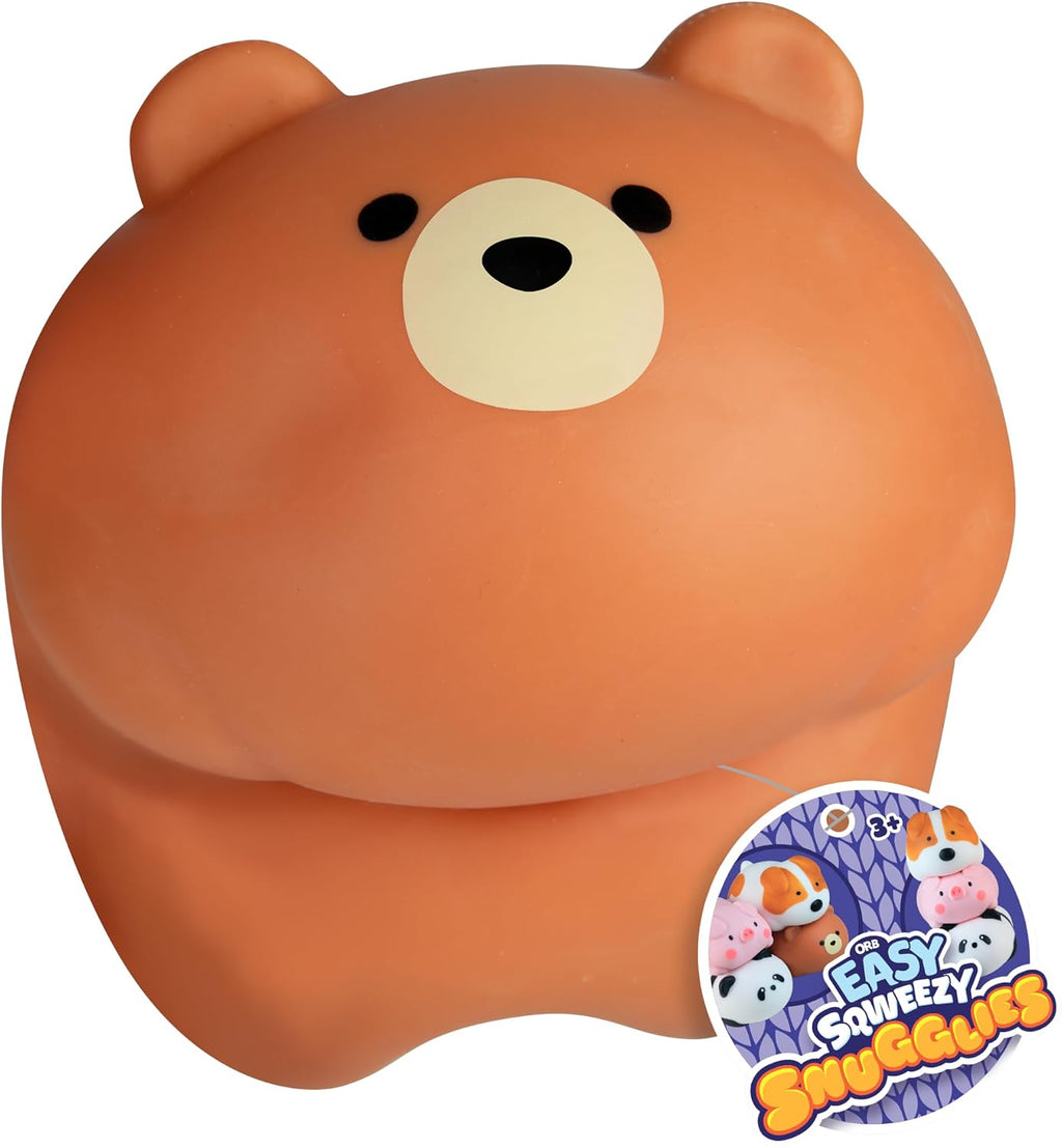 ORB Easy Sqweezy Snugglies Jumbo Squishy Bear - Stretch, Squeeze, Snuggle This Big, Fun, Slow Rising and Extra Soft Toy Pet Bear for Stress Relief - Stretchy and Squishy Fidget Toy for Kids and Adults