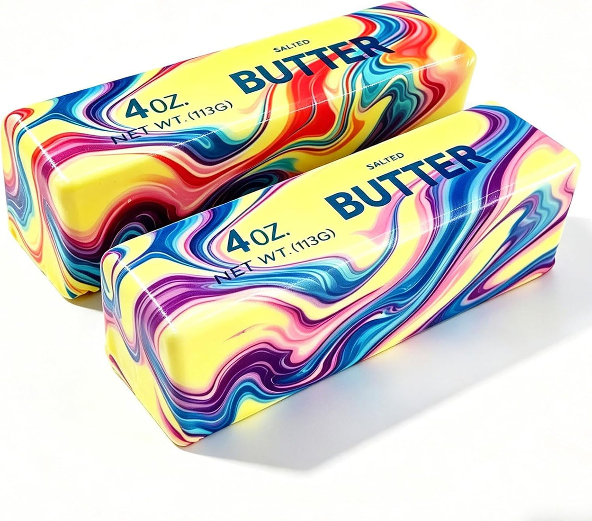 Rainbow Wave Butter Squishy - Slow Rising Squeeze Toy - photo 1
