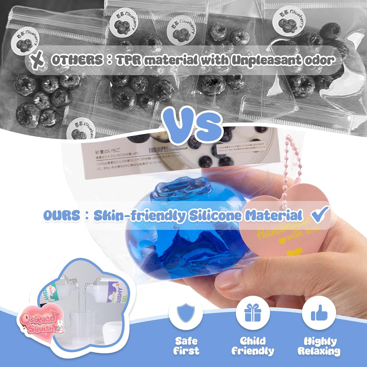 Taba Blueberry Squishy - Sticky Squeeze Fidget Toy - photo 5