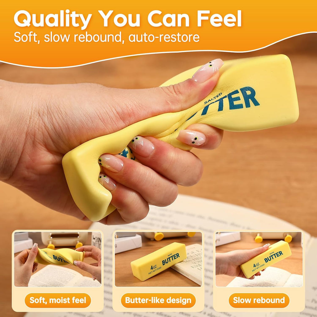 Big Butter Squishy 14 oz - Giant Slow Rising Toy - photo 4