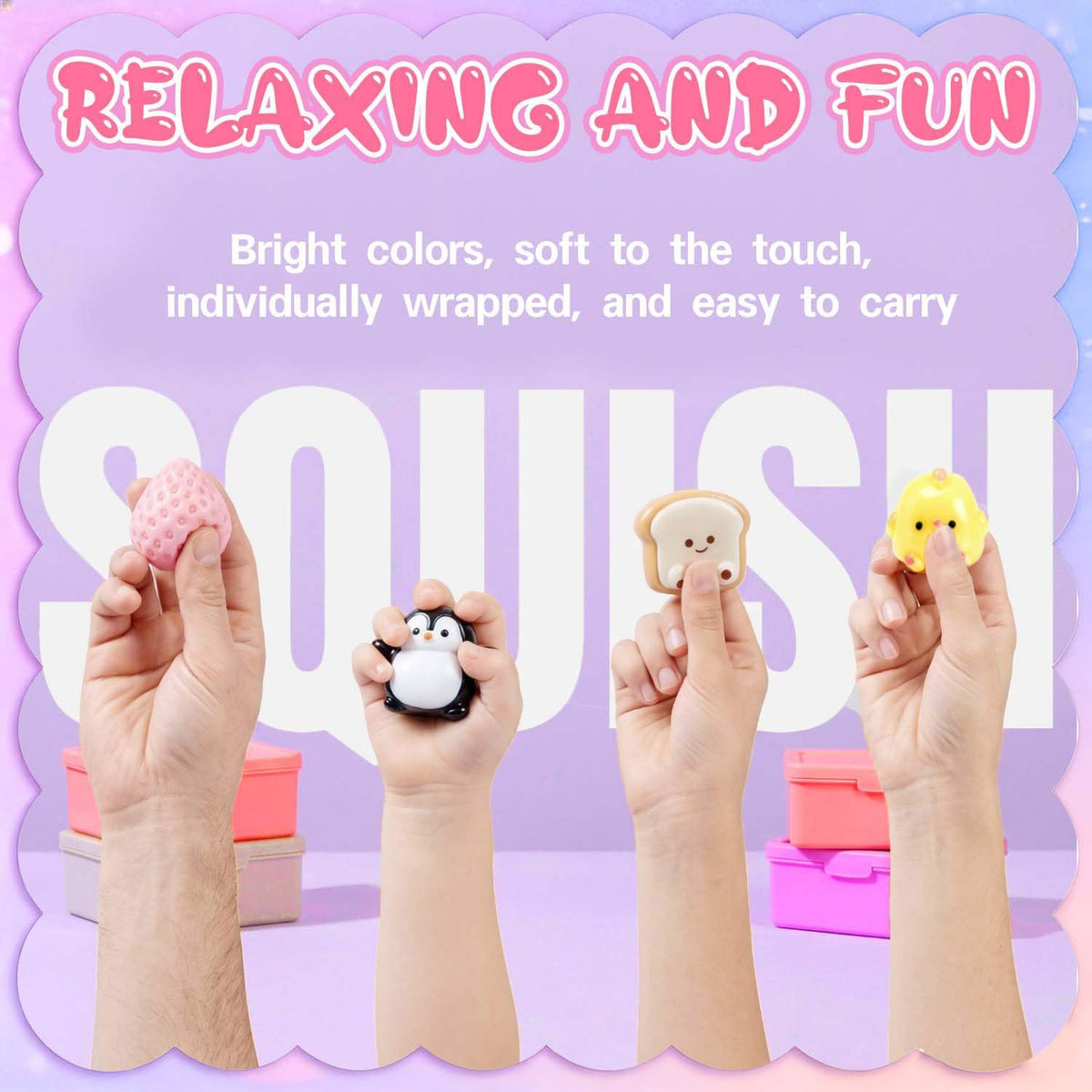 24 Pcs Taba Squishy Fun Box Kit - Mini Squishies - photo 7
