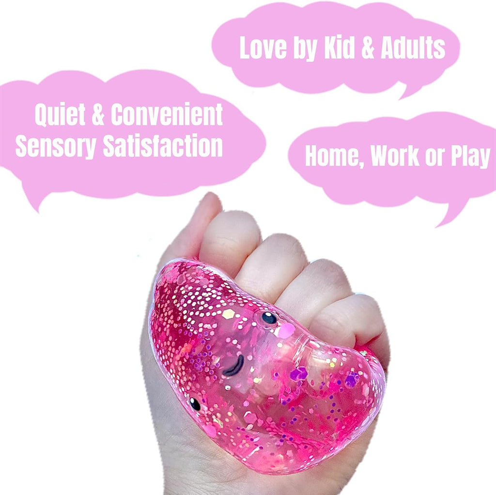 Premium Cloud Squishy Toy, Glow in the Dark Stress Ball, Odor-Free Slow Rise Crystal Clear, Non-Toxic, Easy to Clean, Durable, Gift-Ready, Children Safety Certificate & ASTM Certified 3+