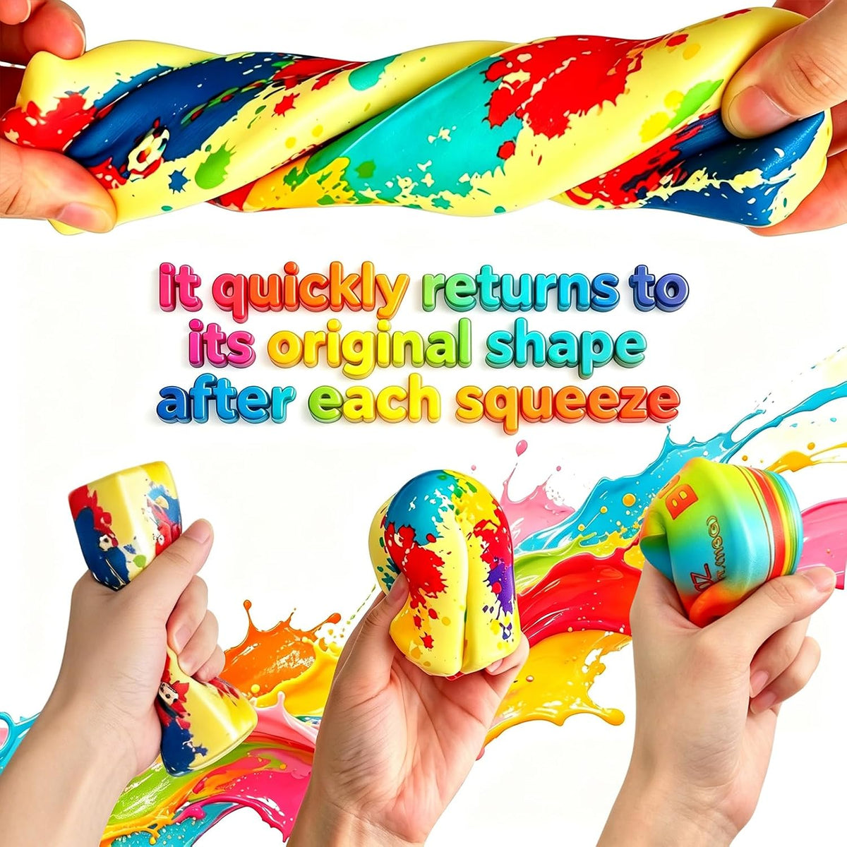 Butter Squishy, Squeeze Toys, Squishy Butter, Realistic Butter Stick Soft Squeeze Toys (Butter-3Pcs)
